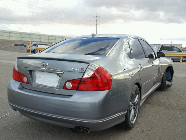 JNKBY01E46M203937 - 2006 INFINITI M45 BASE GRAY photo 4