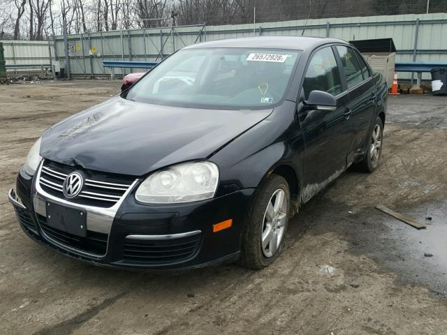 3VWJM71KX8M021980 - 2008 VOLKSWAGEN JETTA S BLACK photo 2