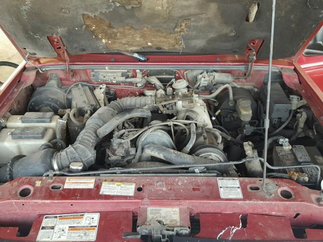 1FTCR14A8TPA85533 - 1996 FORD RANGER SUP RED photo 7