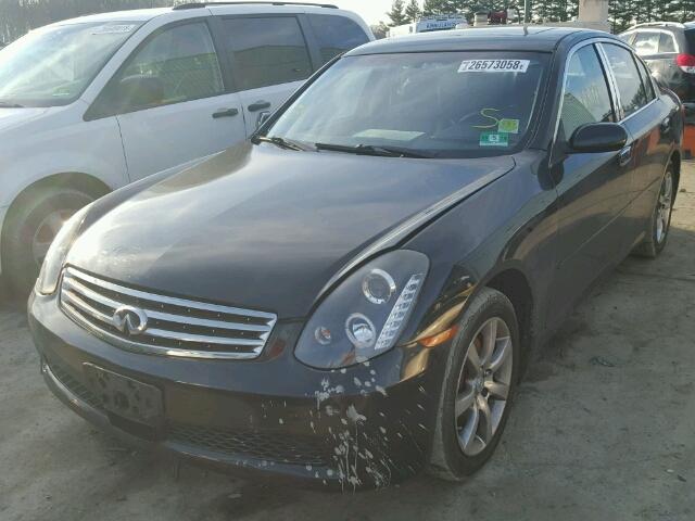 JNKCV51F76M600433 - 2006 INFINITI G35 BLACK photo 2