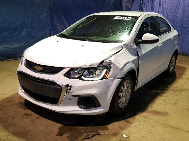 1G1JD5SG2H4122601 - 2017 CHEVROLET SONIC LT WHITE photo 2