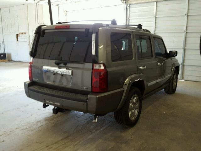 1J8HH58227C636175 - 2007 JEEP COMMANDER GRAY photo 4