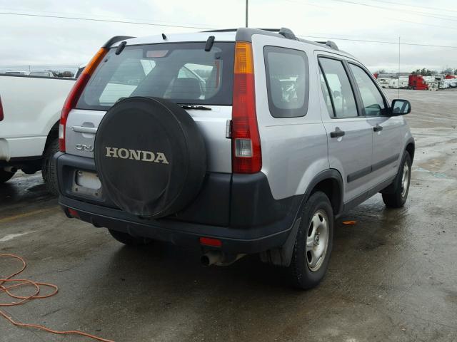 JHLRD68452C015135 - 2002 HONDA CR-V LX SILVER photo 4