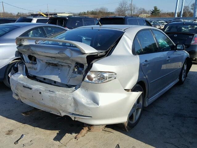 1YVFP84D645N55359 - 2004 MAZDA 6 S SILVER photo 4