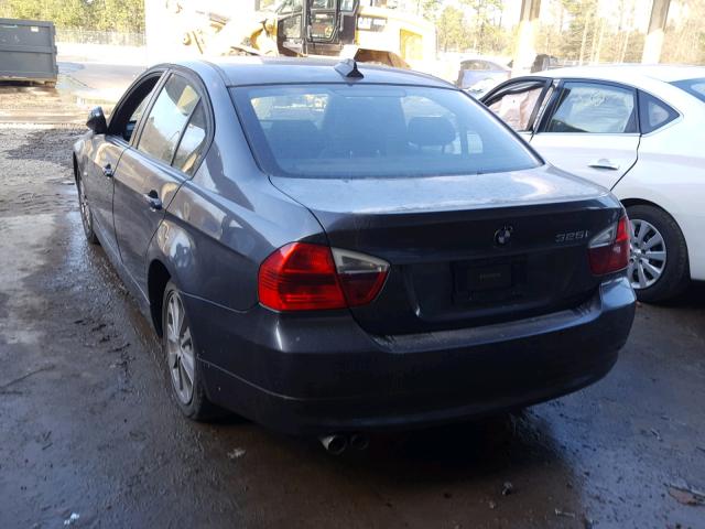 WBAVB13596PT07385 - 2006 BMW 325 I GRAY photo 3