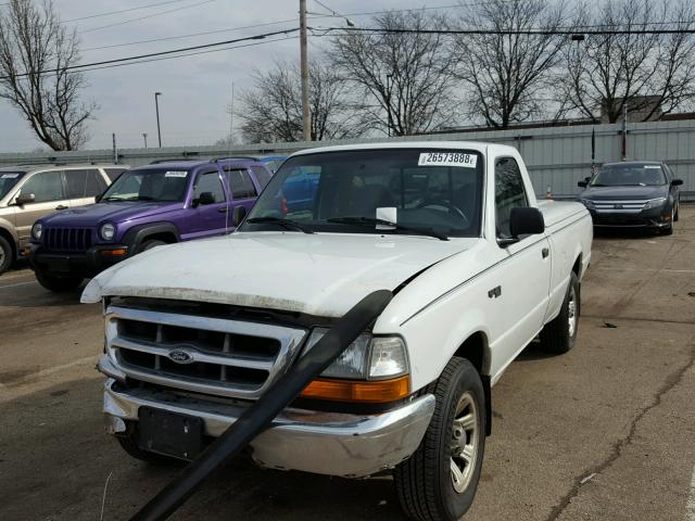 1FTYR10CXYPA47578 - 2000 FORD RANGER WHITE photo 2