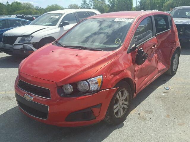 1G1JA6SH1C4123464 - 2012 CHEVROLET SONIC LS ORANGE photo 2