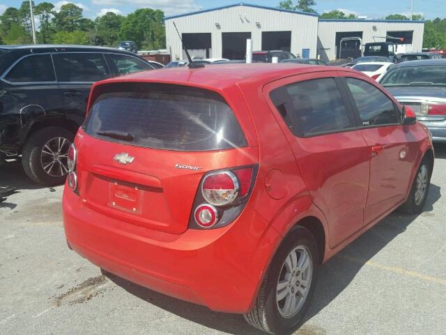 1G1JA6SH1C4123464 - 2012 CHEVROLET SONIC LS ORANGE photo 4