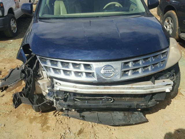 JN8AZ08T97W516801 - 2007 NISSAN MURANO SL BLUE photo 9