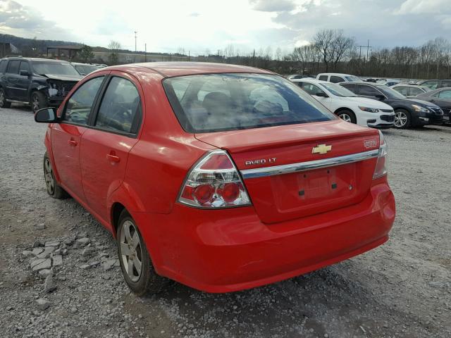 KL1TD5DE1BB146250 - 2011 CHEVROLET AVEO LS 红色 照片 3