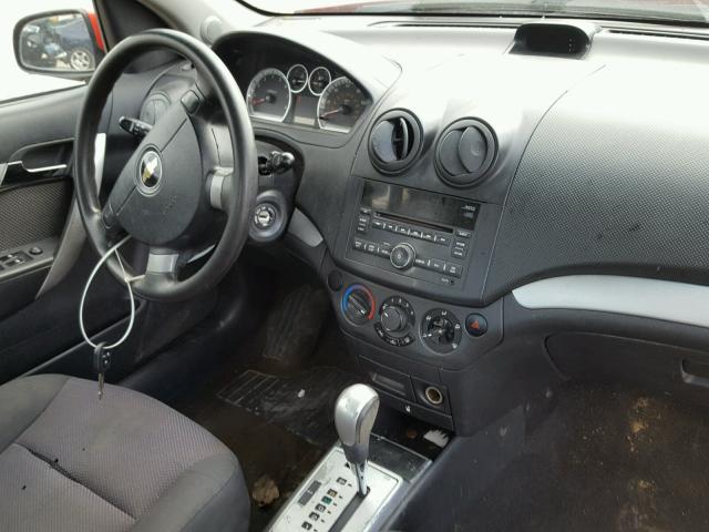 KL1TD5DE1BB146250 - 2011 CHEVROLET AVEO LS 红色 照片 9