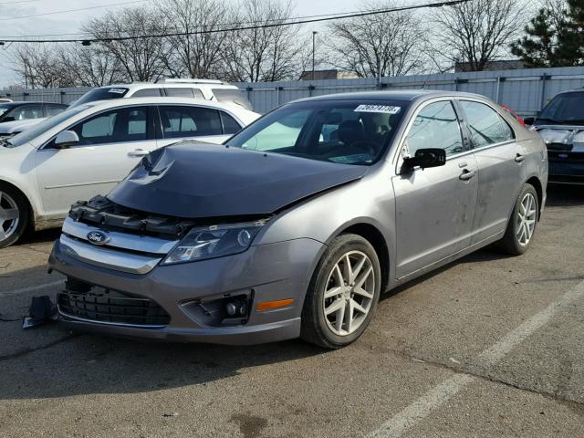 3FAHP0JG8BR172330 - 2011 FORD FUSION SEL GRAY photo 2