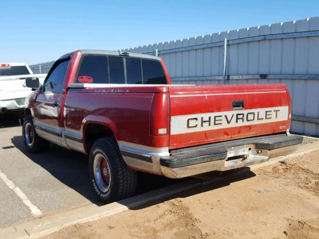 1GCDC14K2LZ229161 - 1990 CHEVROLET C1500 RED photo 3