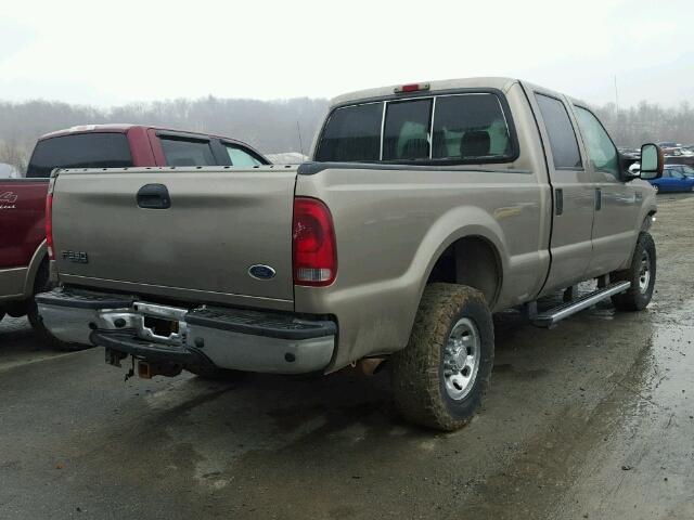 1FTNW21L64EA68272 - 2004 FORD F250 SUPER BROWN photo 4