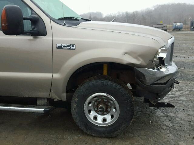 1FTNW21L64EA68272 - 2004 FORD F250 SUPER BROWN photo 9