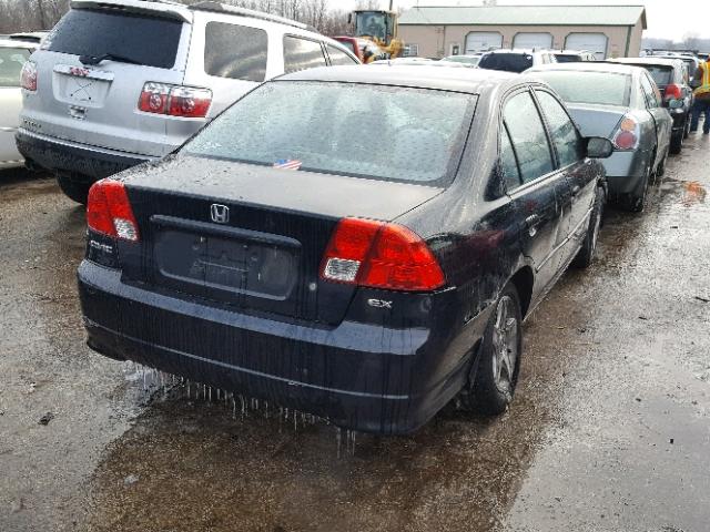 1HGES26784L018087 - 2004 HONDA CIVIC EX შავი ფოტო 4