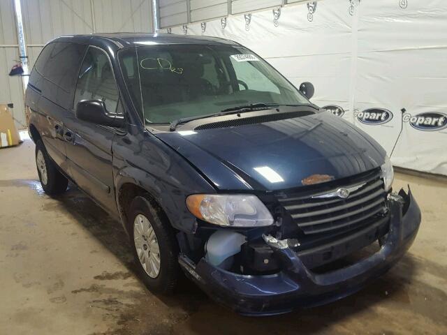 1A4GP45R06B671085 - 2006 CHRYSLER TOWN & COU BLUE photo 1