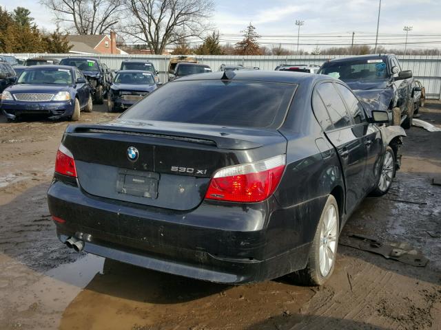 WBANF73546CU20708 - 2006 BMW 530 XI BLACK photo 4