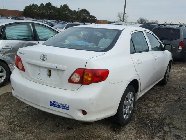 1NXBU40E99Z010527 - 2009 TOYOTA COROLLA BA WHITE photo 4