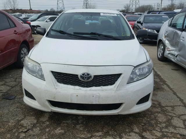 1NXBU40E99Z010527 - 2009 TOYOTA COROLLA BA WHITE photo 9