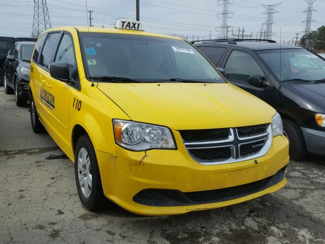 2D4RN4DG2BR600912 - 2011 DODGE GRAND CARA YELLOW photo 1