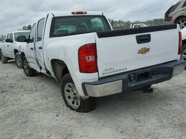 2GCEC13C881114823 - 2008 CHEVROLET SILVERADO WHITE photo 3