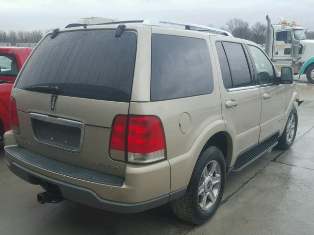 5LMEU88H24ZJ52374 - 2004 LINCOLN AVIATOR 金色 照片 4