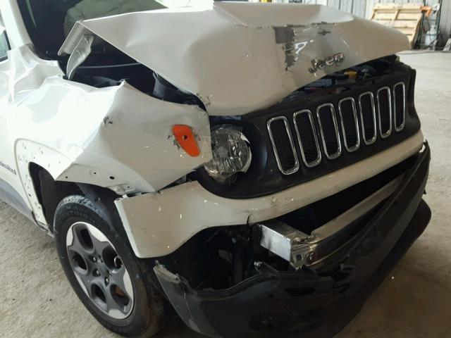 ZACCJAAB0HPE67568 - 2017 JEEP RENEGADE S თეთრი ფოტო 9