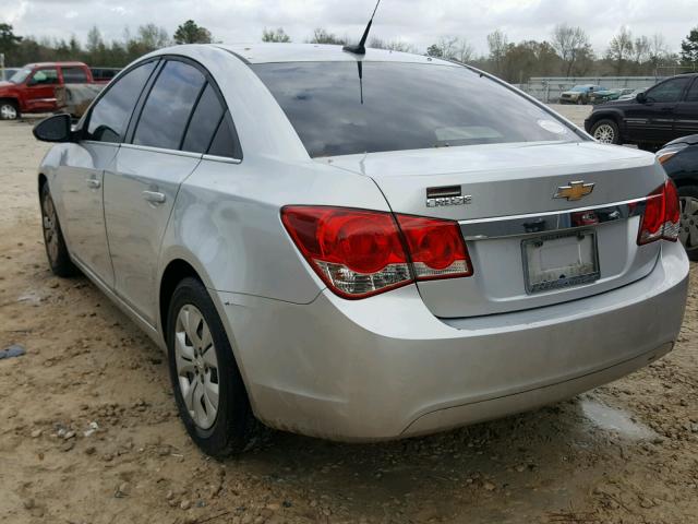 1G1PC5SH6C7389575 - 2012 CHEVROLET CRUZE LS SILVER photo 3