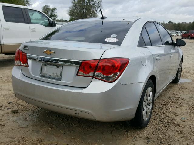 1G1PC5SH6C7389575 - 2012 CHEVROLET CRUZE LS SILVER photo 4