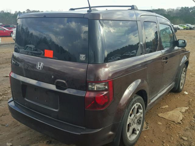 5J6YH18977L006854 - 2007 HONDA ELEMENT SC PURPLE photo 4