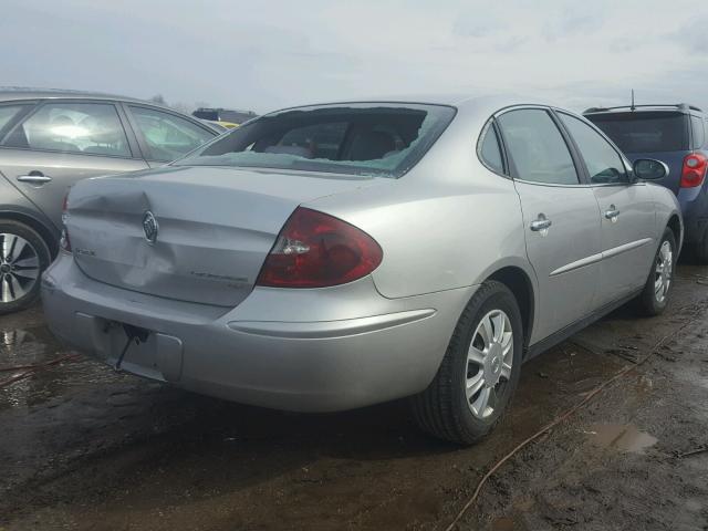 2G4WC552061149221 - 2006 BUICK LACROSSE C SILVER photo 4