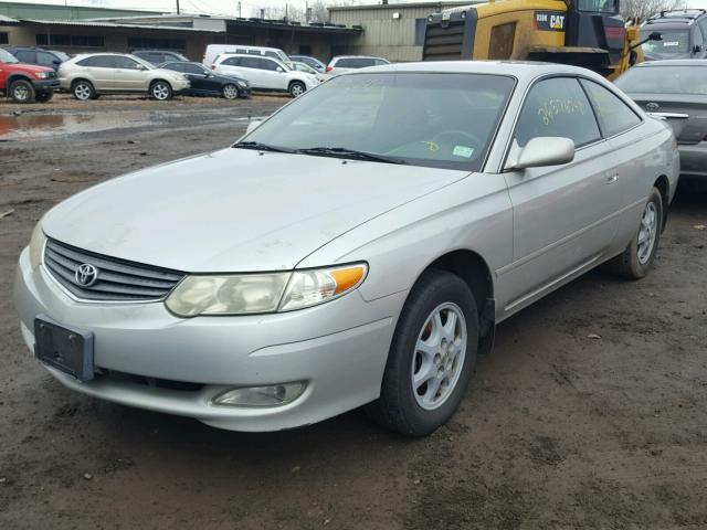 2T1CE22P33C020936 - 2003 TOYOTA CAMRY SOLA SILVER photo 2