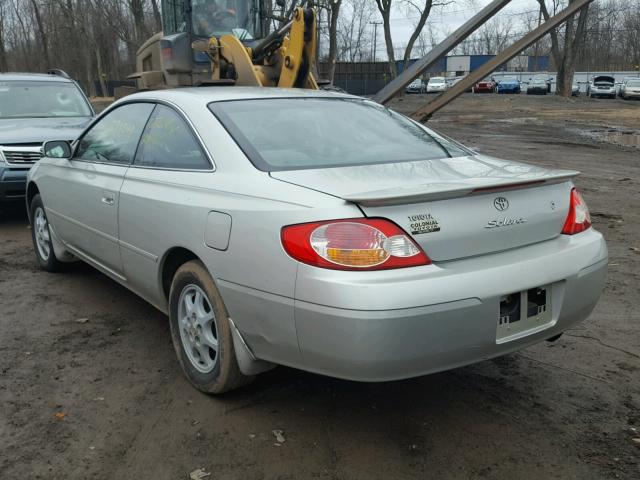 2T1CE22P33C020936 - 2003 TOYOTA CAMRY SOLA SILVER photo 3