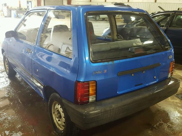 KNJPT05H1N6104163 - 1992 FORD FESTIVA L BLUE photo 3