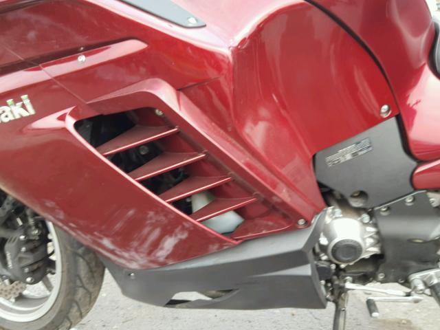 JKBZGNB149A010551 - 2009 KAWASAKI ZG1400 B RED photo 7