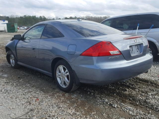 1HGCM72626A024090 - 2006 HONDA ACCORD EX BLUE photo 3