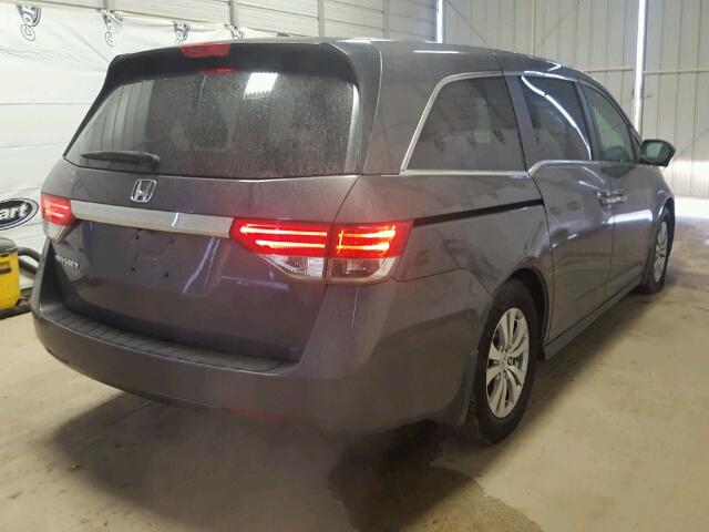 5FNRL5H67EB037267 - 2014 HONDA ODYSSEY EX CHARCOAL photo 4