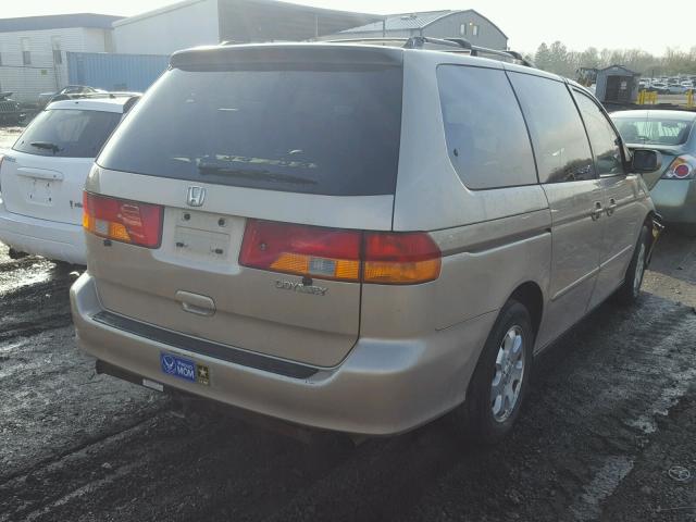 5FNRL18952B030719 - 2002 HONDA ODYSSEY EX BEIGE photo 4