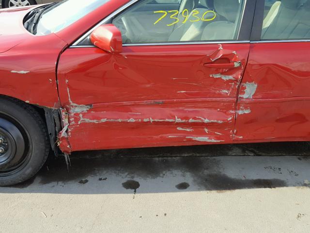 4T1BE46K29U374220 - 2009 TOYOTA CAMRY BASE RED photo 10