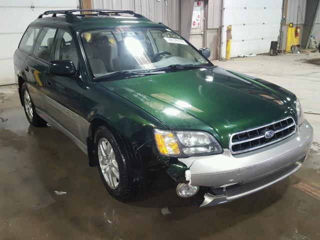 4S3BH6659Y7651394 - 2000 SUBARU LEGACY OUT GREEN photo 1