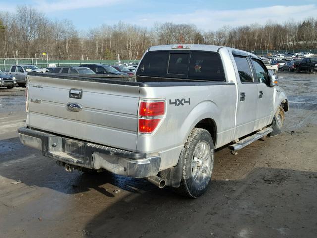1FTFW1ET1CFD03288 - 2012 FORD F150 SUPER SILVER photo 4