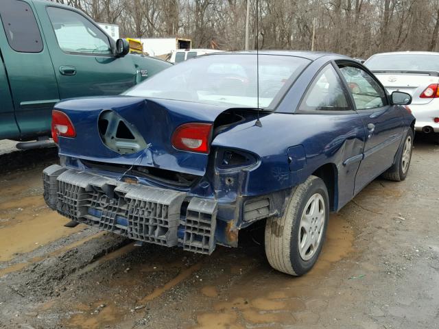 1G1JS124827120720 - 2002 CHEVROLET CAVALIER L BLUE photo 4