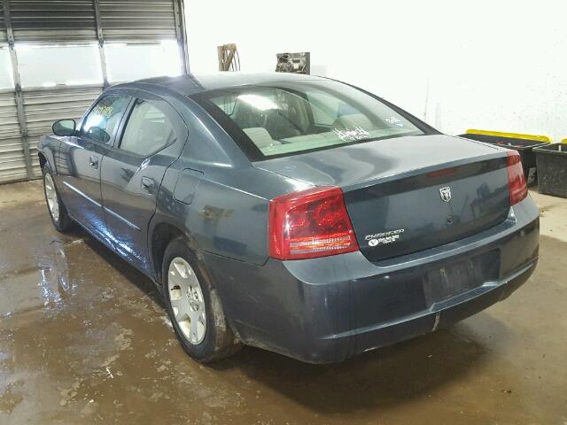 2B3KA43G47H831028 - 2007 DODGE CHARGER SE BLUE photo 3