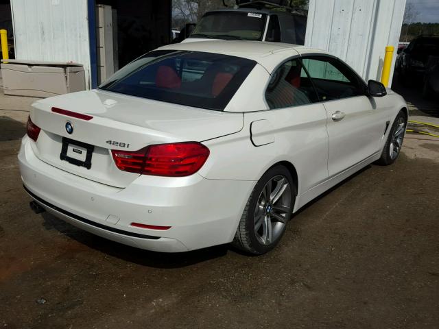 WBA3V5C58FP753761 - 2015 BMW 428 I WHITE photo 4