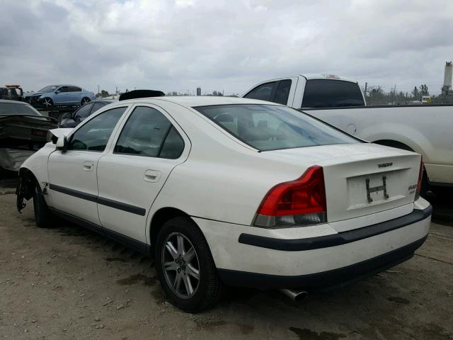 YV1RS58D912064849 - 2001 VOLVO S60 2.4T WHITE photo 3