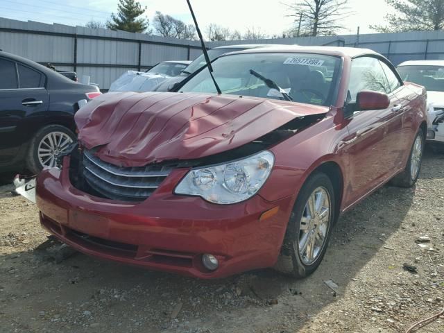 1C3LC65V89N572661 - 2009 CHRYSLER SEBRING LI RED photo 2