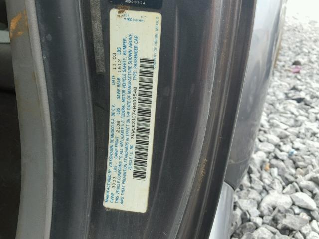 3VWCK31C74M409548 - 2004 VOLKSWAGEN NEW BEETLE 灰色 照片 10