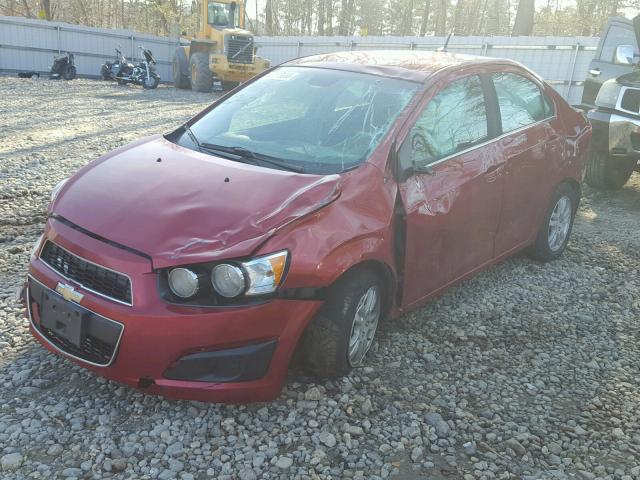 1G1JC5SG3D4112219 - 2013 CHEVROLET SONIC LT RED photo 2