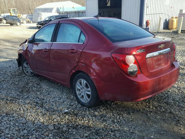 1G1JC5SG3D4112219 - 2013 CHEVROLET SONIC LT RED photo 3